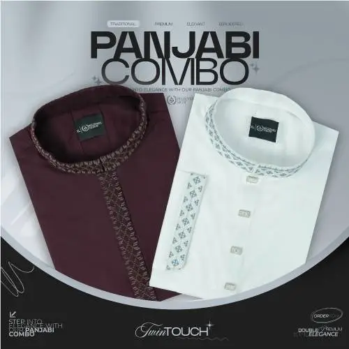 Cotton Panjabi Combo 2 Pcs
